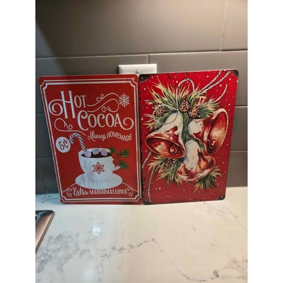 Vintage inspired metal signs Christmas - Picture 2 of 5
